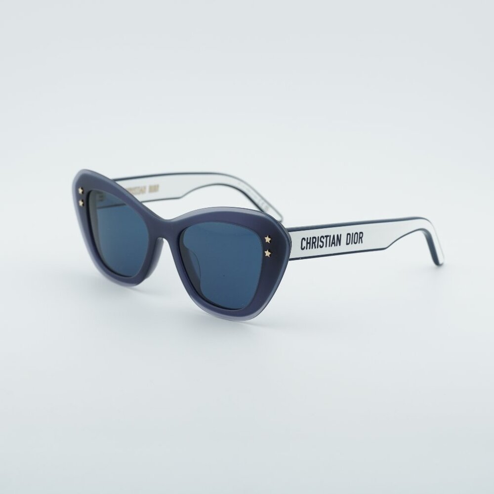 Dior DIORPACIFIC B3U 30B0 Sunglasses Blue Shield Frame, Blue Lenses